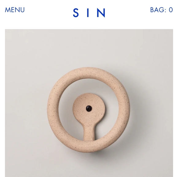 Uni Wall Hook in Speckled SIN - Picture 2 of 6